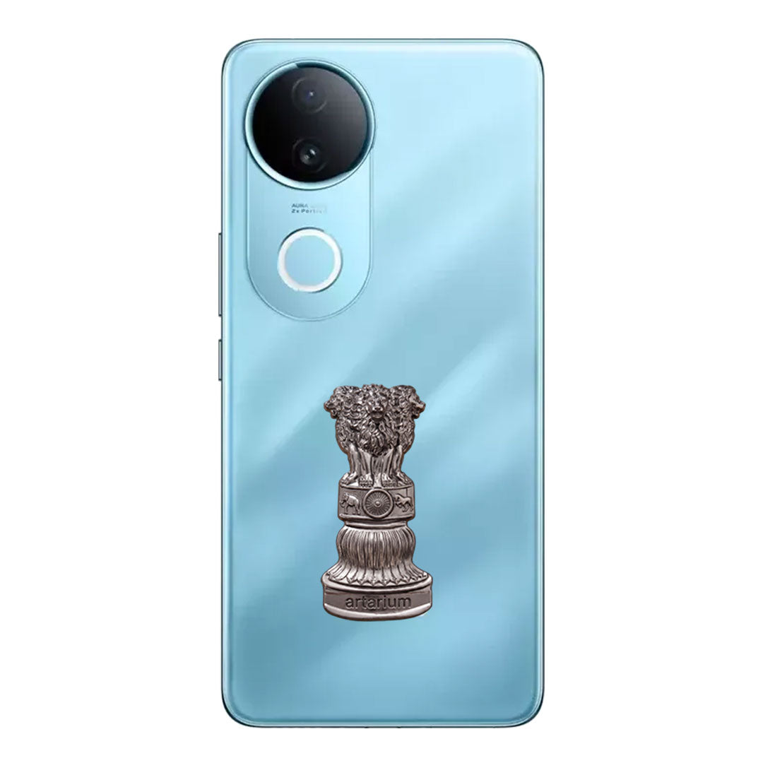 iQOO Z10R 5G Compatible Satyamev Jayate 3D Metal Emblem Sticker