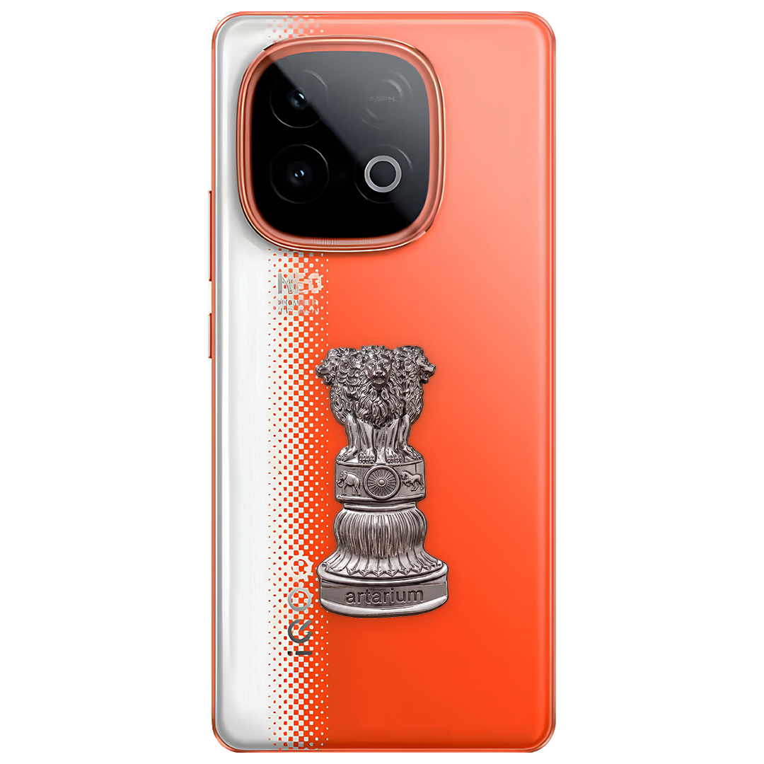 iQOO Neo 10 5G Compatible Satyamev Jayate 3D Metal Emblem Sticker