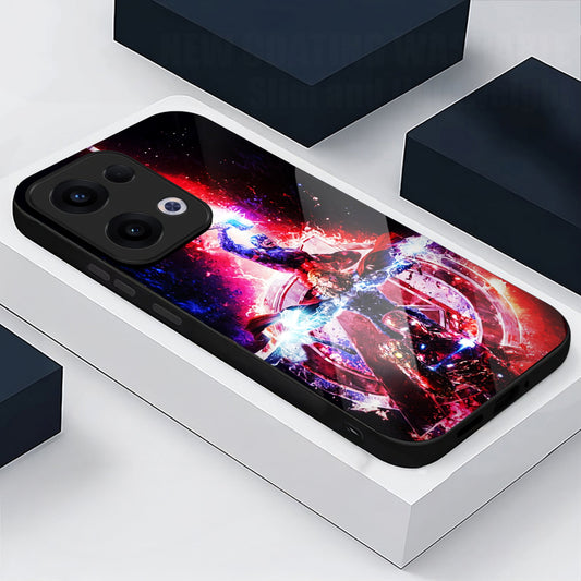 Oppo Reno 13 5G Premium Acrylic Shockproof Glass Back Case (Infinity Blaster)