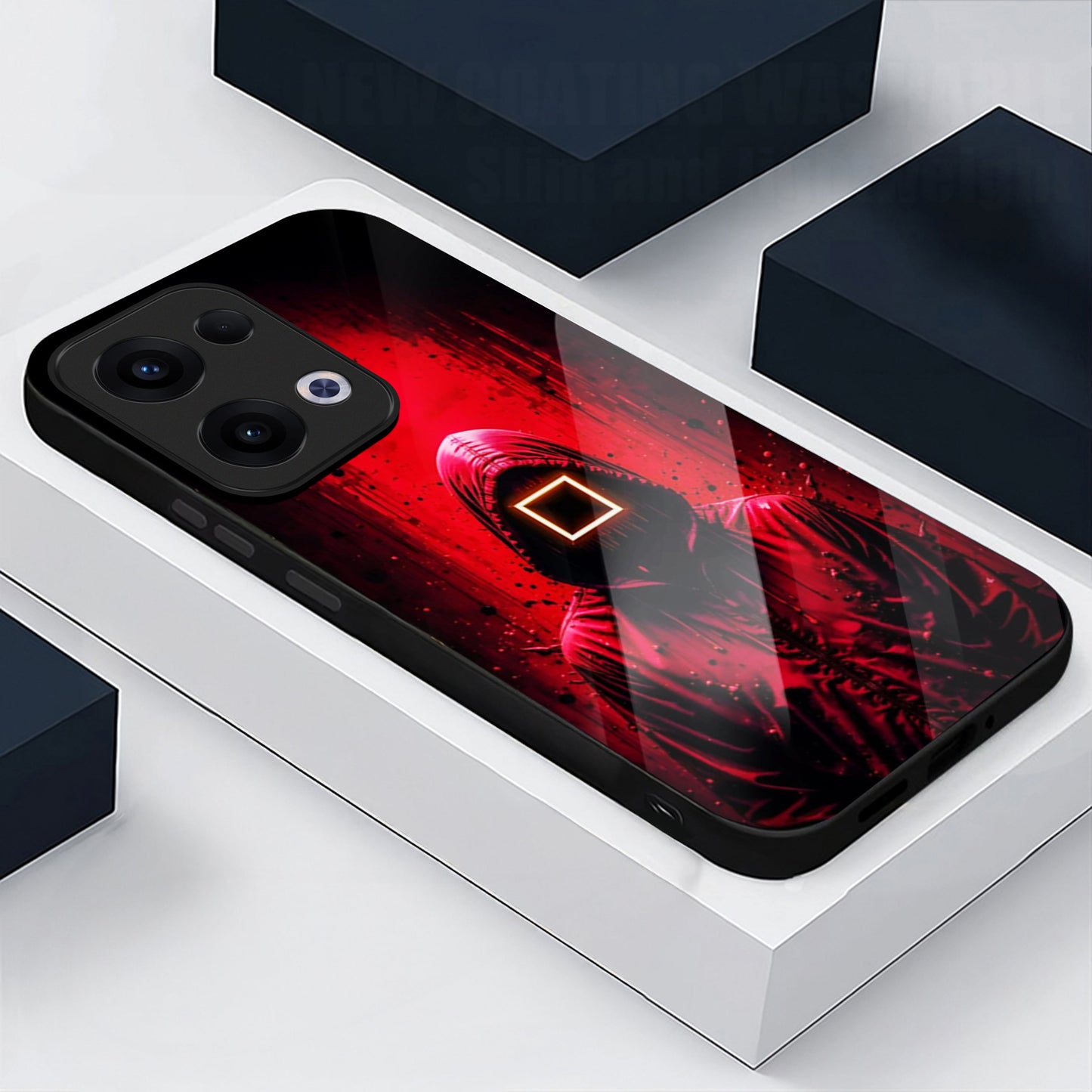 Oppo Reno 13 5G Premium Acrylic Shockproof Glass Back Case (Squid Game)