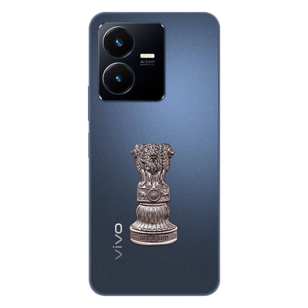 Vivo Y22 5G Compatible Satyamev Jayate 3D Metal Emblem Sticker