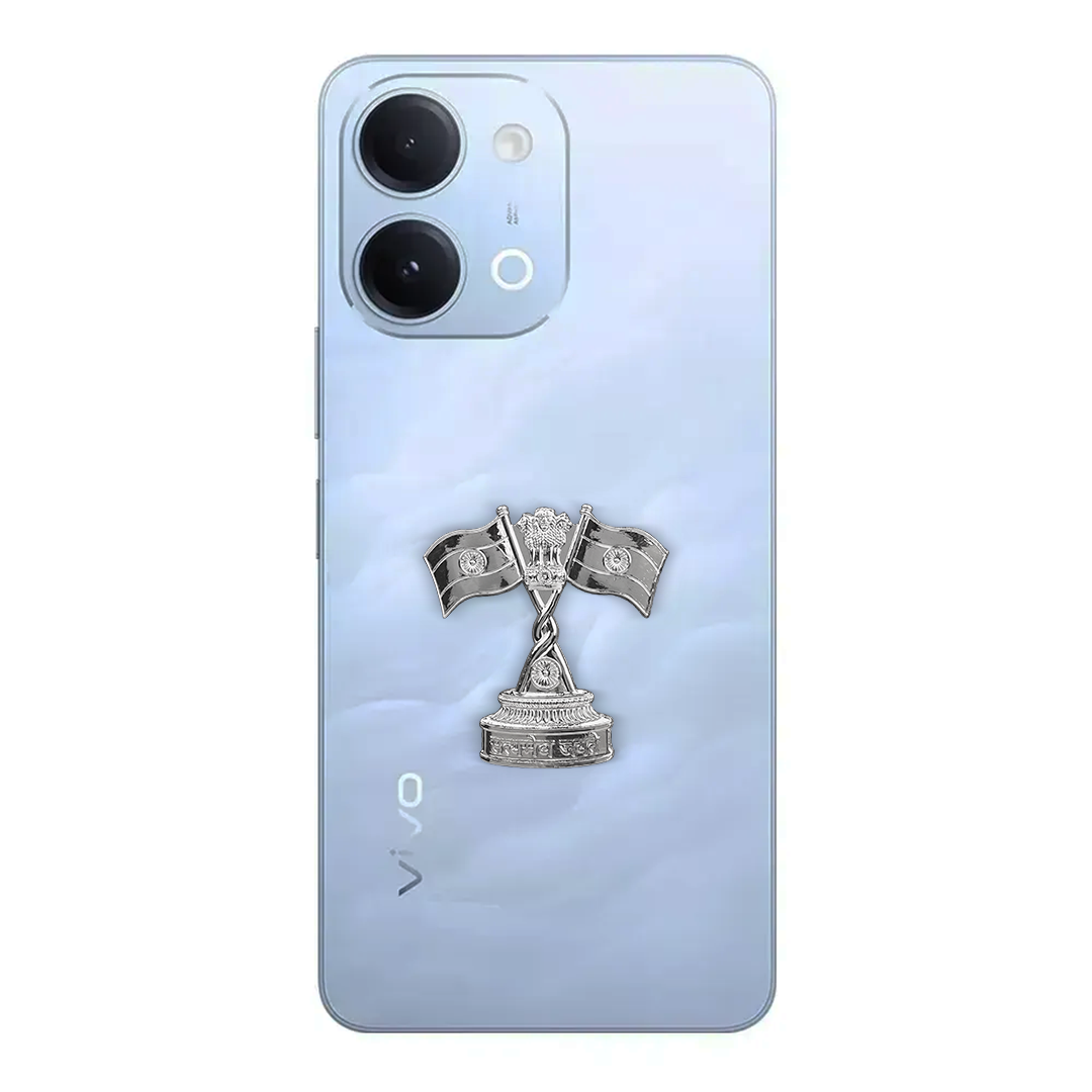 Vivo T5 Lite 5G Compatible Satyamev Jayate 3D Metal Emblem Sticker