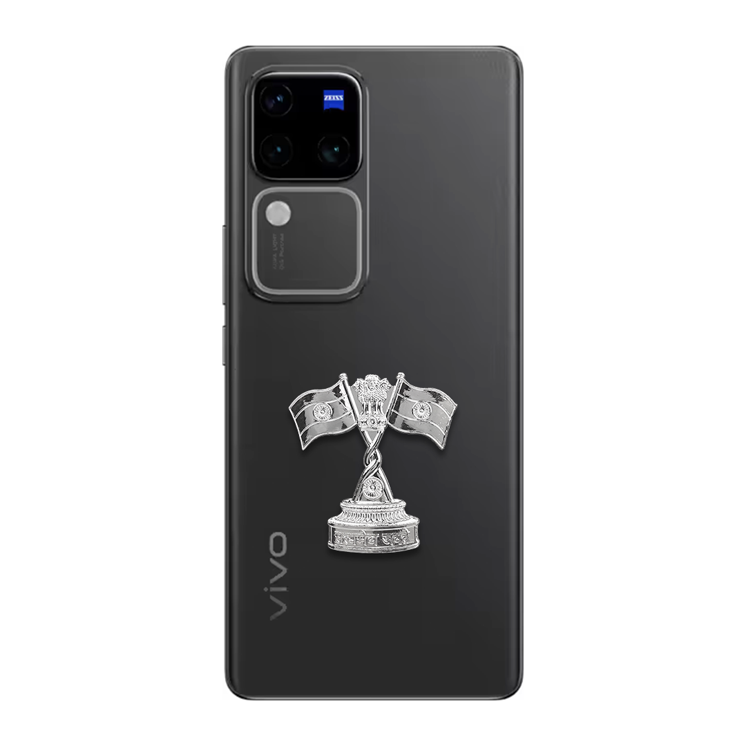 Vivo V30 5G Compatible Satyamev Jayate 3D Metal Emblem Sticker